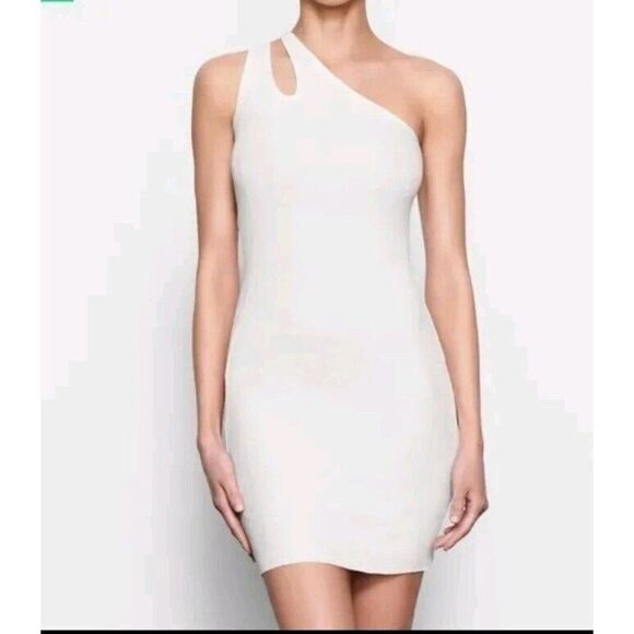 SKIMS‎ Soft Lounge Cut Out One Shoulder Dress Marble Womens 2X - Picture 5 of 5